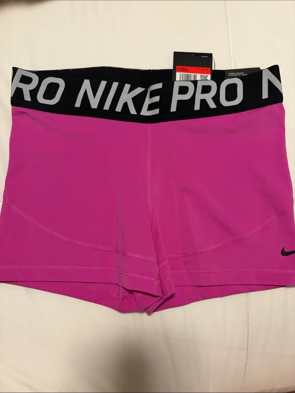 Nike Women's Bright Pink Performance Compression Shorts